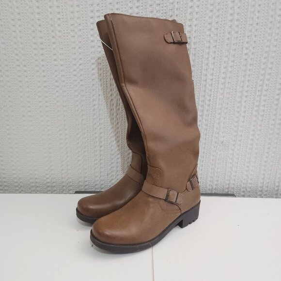 Target Mossimo Light Brown Heels Boots Women's Size 9.5 NEW - Picture 2 of 13